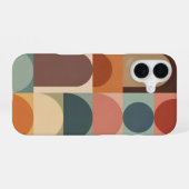 Vintage Cirkel-Boog Stapeling iPhone 16 Hoesje (Achterkant horizontaal)