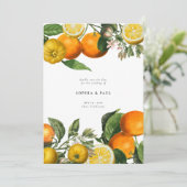 Vintage Citroen Bloemige Trouwdag  Save The Date (Staand voorkant)