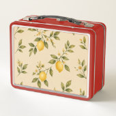 Vintage Citroen Botanische Crème Lunchtrommel (Achterkant)