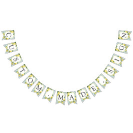 Vintage citroen custom tekst vlaggenlijnen vlaggetjes