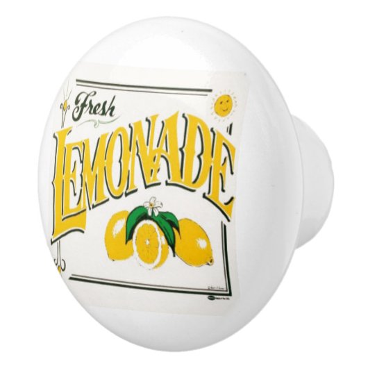 Vintage citroenmoer keramische knop (Rechts)