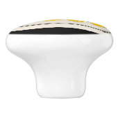 Vintage citroenmoer keramische knop (Zijkant)