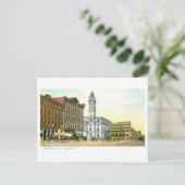 Vintage City Square, Canton, Ohio Briefkaart (Staand voorkant)