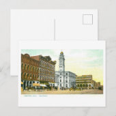 Vintage City Square, Canton, Ohio Briefkaart (Voorkant / Achterkant)