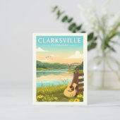 Vintage Clarksville Tennessee Briefkaart (Staand voorkant)