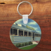 Vintage Classic 50s Retro Restaurant Pelican Diner Sleutelhanger (Voorkant)