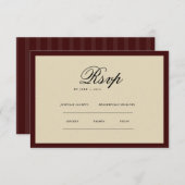 Vintage Classic Aesthetic  RSVP Kaartje (Voorkant / Achterkant)