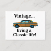 Vintage Classic Car Auto Mechanic Visitekaartje (Voorkant)