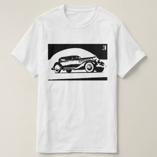 vintage classic car t-shirt (Design voorkant)