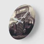 VINTAGE CLASSIC CAR WALL CLOCK RONDE KLOK (Hoek)