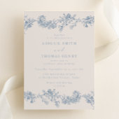 Vintage Classic Elegance Wedding Kaart
