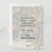 Vintage Classic Merry Christmas Tree Willmann Feestdagenkaart (Achterkant)