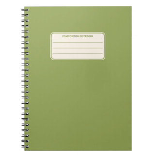 Vintage Classic Solid Color Composition Notitieboek
