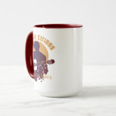 Vintage Classical Guitar Coffee Mug Mok (Voorkant links)
