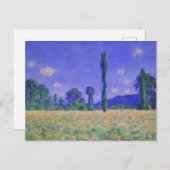 Vintage Claude Monet Poppy field Briefkaart (Voorkant / Achterkant)