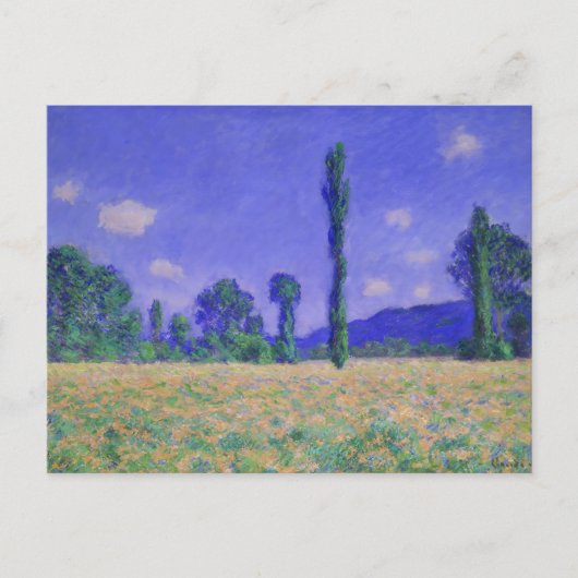 Vintage Claude Monet Poppy field Briefkaart (Voorkant)