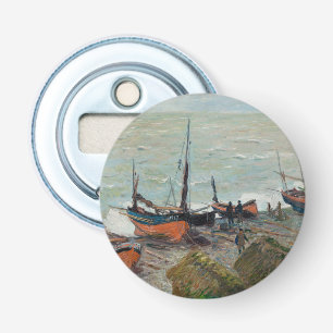 Vintage Claude Monet Vist Boats Button Flesopener