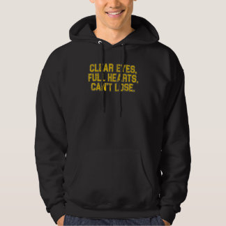 Vintage Clear Eyes Vol Harten Kunnen Niet Verlieze Hoodie
