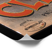 Vintage Clement Paris Bicycle Ad Art Poster Girl (Hoek)