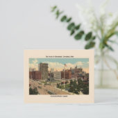 Vintage Cleveland Ohio Public Square Briefkaart (Staand voorkant)