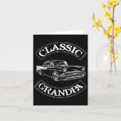Vintage Clic Car Funny Grandpa  Kaart (Gele Bloem)
