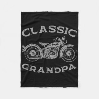 Vintage Clic Opa Grappige Motor Grafisch Heren Fleece Deken