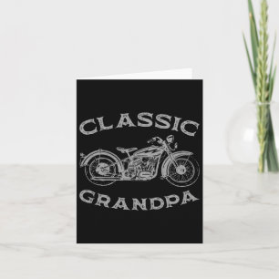 Vintage Clic Opa Grappige Motor Grafische Mannen Kaart