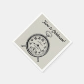Vintage Clock Napkins Servet (Hoek)