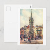Vintage Clock Tower, Leicester Briefkaart (Voorkant / Achterkant)
