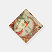 Vintage Clown Expressions Birthday Servet (Hoek)