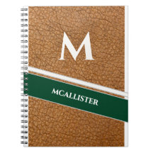 Vintage Clubhouse Aangepast Leer Patroon Monogram