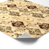 Vintage Clubs Queen Jack King Ace Collage Poster (Hoek)