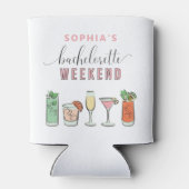 Vintage Cocktail Bachelorette-blikkoeler Blikjeskoeler (Achterkant)