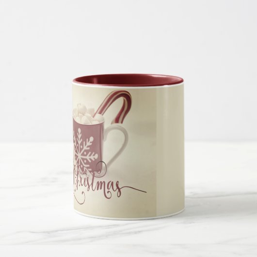 Vintage Cocoa Merry Christmas  Mok (Midden)