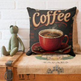 Vintage Coffee Good Ideas Start Here Rustic Kussen