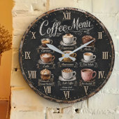 Vintage Coffee Menu Grote Klok