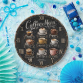 Vintage Coffee Menu Papieren Bordje (Feest)