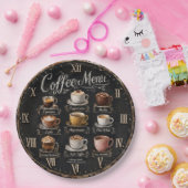 Vintage Coffee Menu Papieren Bordje (Feest)
