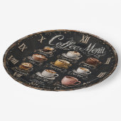 Vintage Coffee Menu Papieren Bordje (Gekanteld)