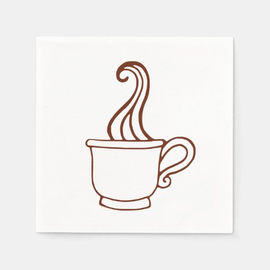 Vintage Coffee Napkins Servetten (Voorkant)