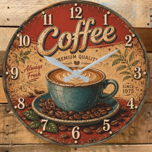 Vintage Coffee Rustic Farmhouse Grote Klok