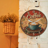 Vintage Coffee Rustic Farmhouse Grote Klok