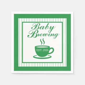 Vintage Coffee Shop Baby Shower - Vintage Green Servet