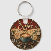Vintage Coffee Sleutelhanger (Achterkant)