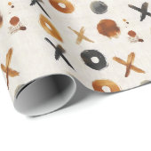 Vintage Coffee Stained XOXO Cadeaupapier (Rol Hoek)