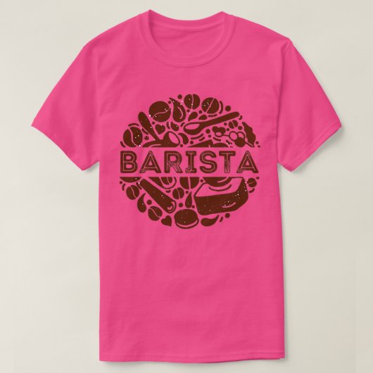Vintage Coffeemaker Barista T-shirt (Design voorkant)