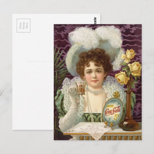 Vintage Cola Briefkaart (Voorkant / Achterkant)
