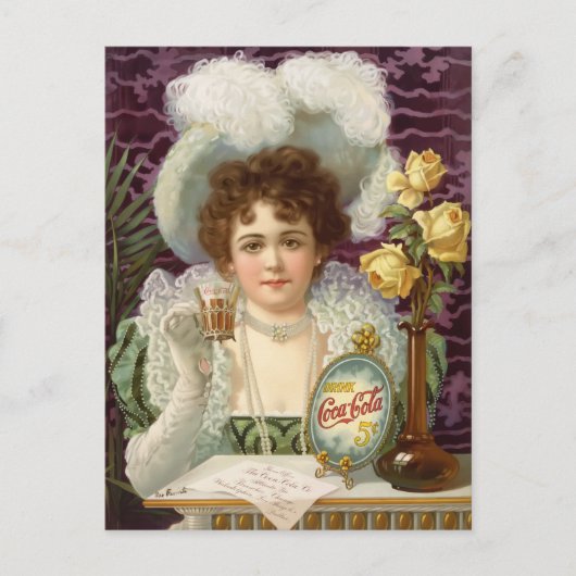 Vintage Cola Briefkaart (Voorkant)