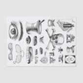 Vintage Collage Decoupage Chemist Apothecary Tissuepapier (Voorkant)