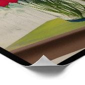 vintage collage flowers deco 3/3 poster (Hoek)